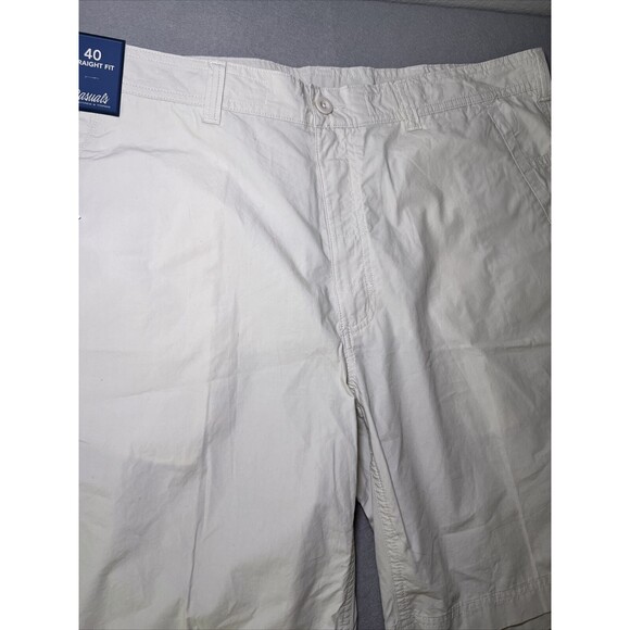 Roundtree Yorke Casuals NWT Men's Straight Fit Size 40 Chino Shorts Beige - Picture 3 of 11